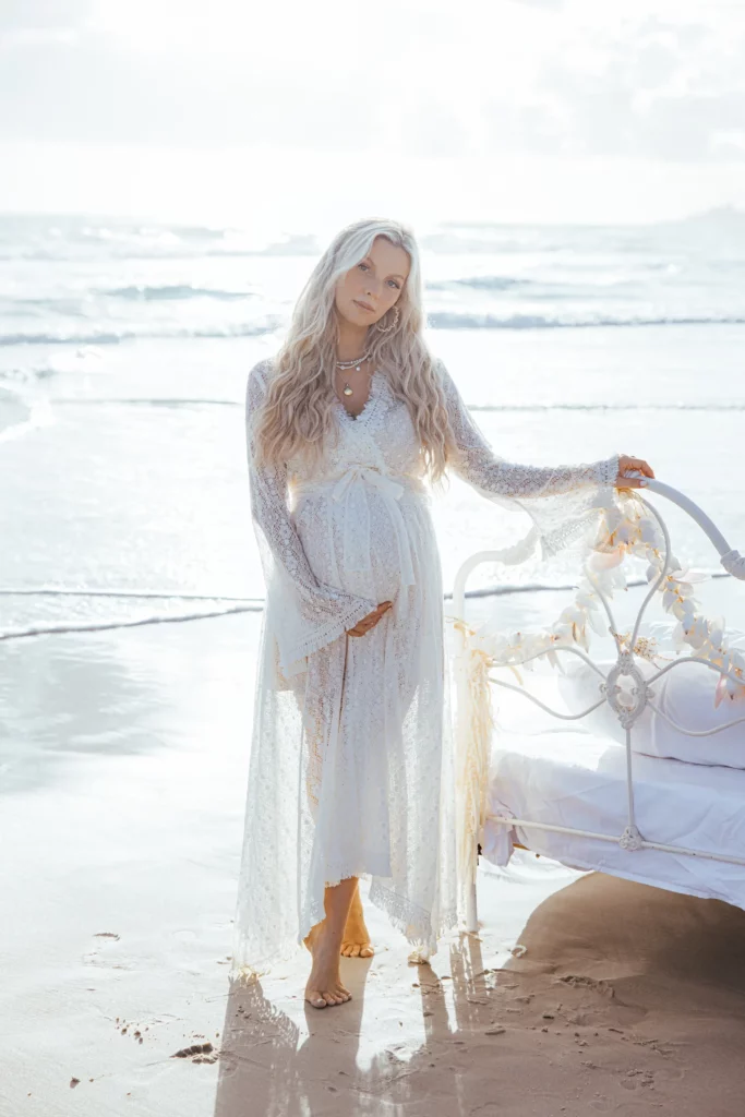 mama style best lace maternity wedding dress coven and co scaled