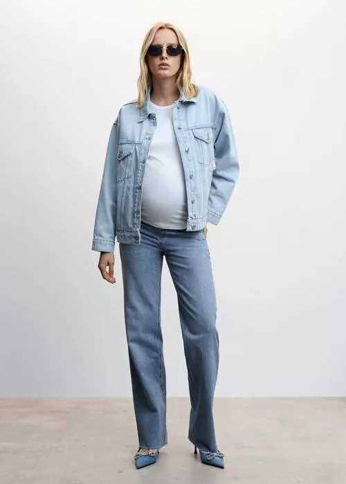 Maternity wideleg jeans Medium Blue