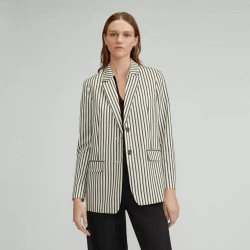The tencel™ oversized blazer Ombre Stripe
