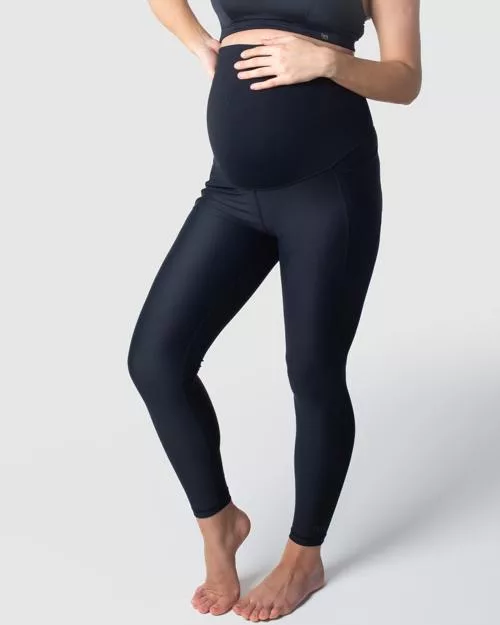 Focus black maternity sports leggings