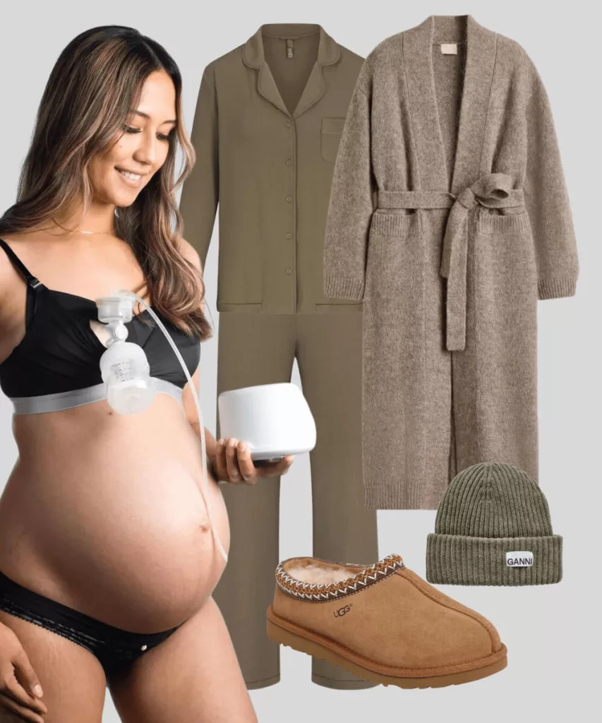 Postpartum outfit featuring hotmilk lingerie