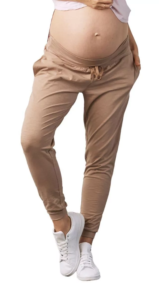 Nordstrom stretch cotton maternity joggers coffee