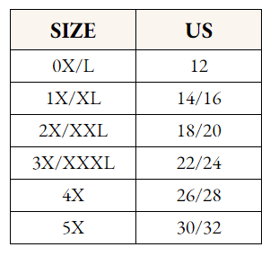 Plus size size guide 1