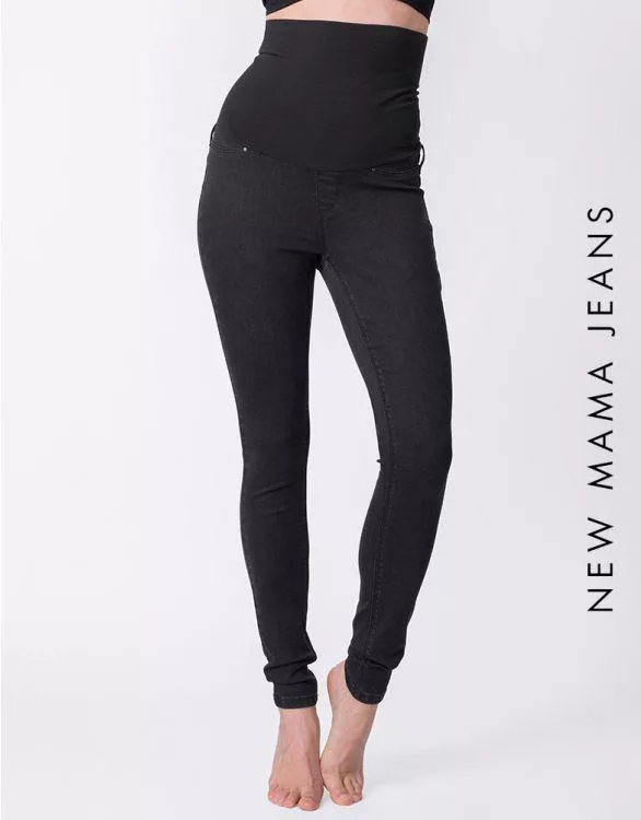 Seraphine black post maternity shaping jeans