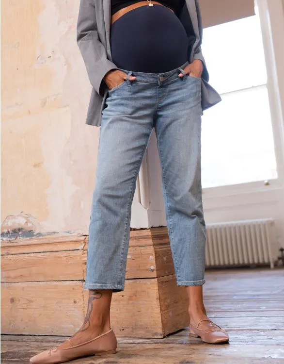 Organic Cotton Tapered Maternity Jeans