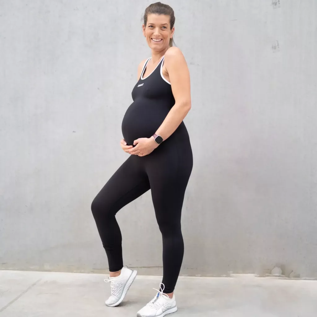 Emama Maternity Bodysuit Full Length Black