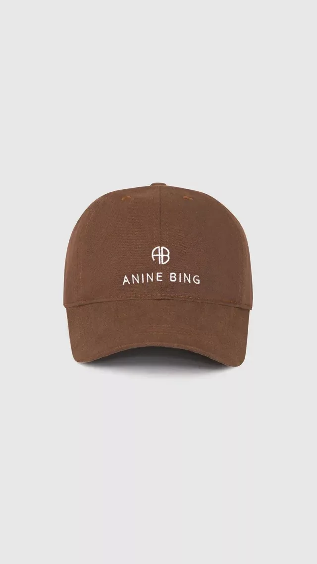 Anine bing jeremy baseball cap dark camel