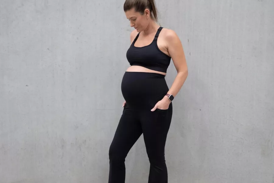 Grey Seamless Breathable Maternity Active Leggings– PinkBlush