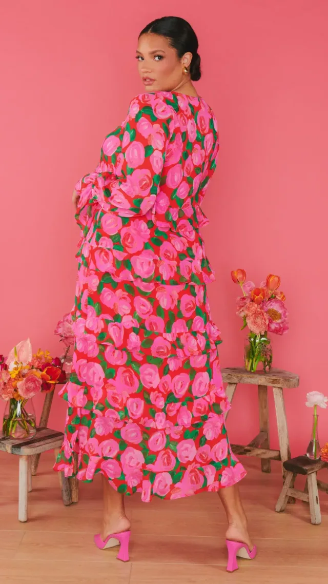 Show me your mumu fleetwood maxi dress rosie blooms